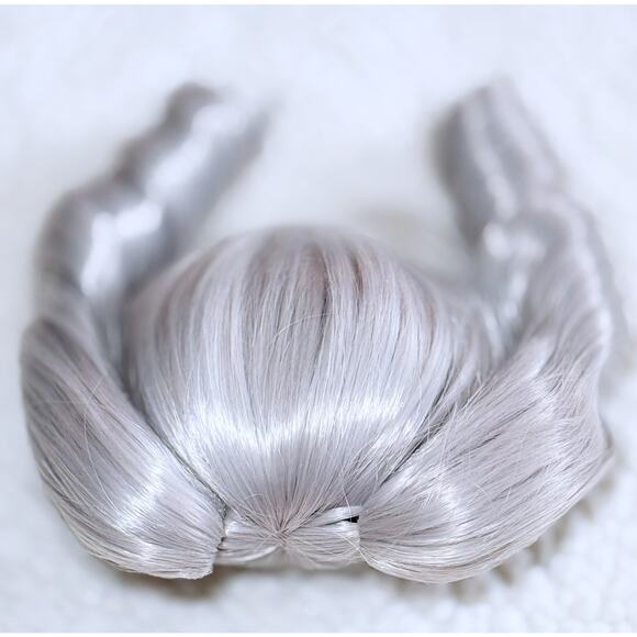 1/3 BJD Balljointed Smart Doll Super Dollfie Dream SD DD Gray Twin Tail Wig 8/9 - Picture 8 of 10